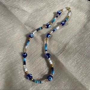 Evil Eye Beaded Necklace